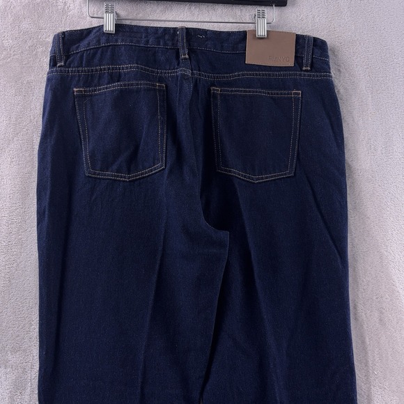 Peter Manning New York Standard Fit Jeans Mens Size 36x28 Dark Blue Stretch - Picture 6 of 10